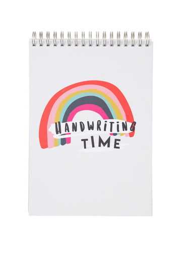 Handwriting Practice Notebook (Rainbow Cover)